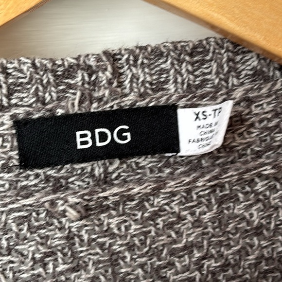 BDG GRAY OPEN FRONT CARDIGAN SWEATER - Picture 5 of 9
